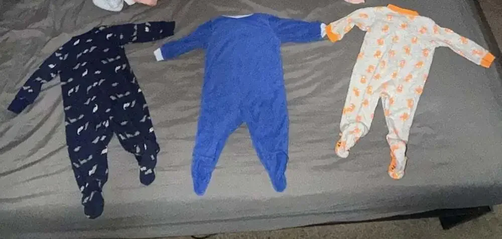 Baby Boy 3-Piece Carter’s Footed Pajamas Sleep and Play Bundle 6 months
